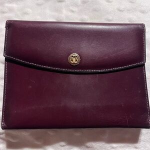 Bosca Leather Wallet with Gold Detail